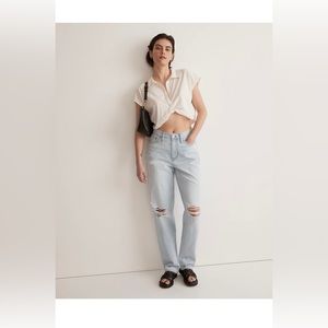 NWT Madewell petite slouchy boyjean